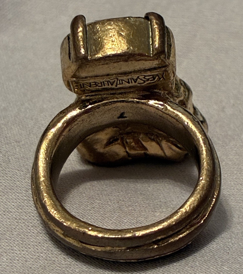 Vintage Yves Saint Laurent Arty Ring FREE SHIPPING