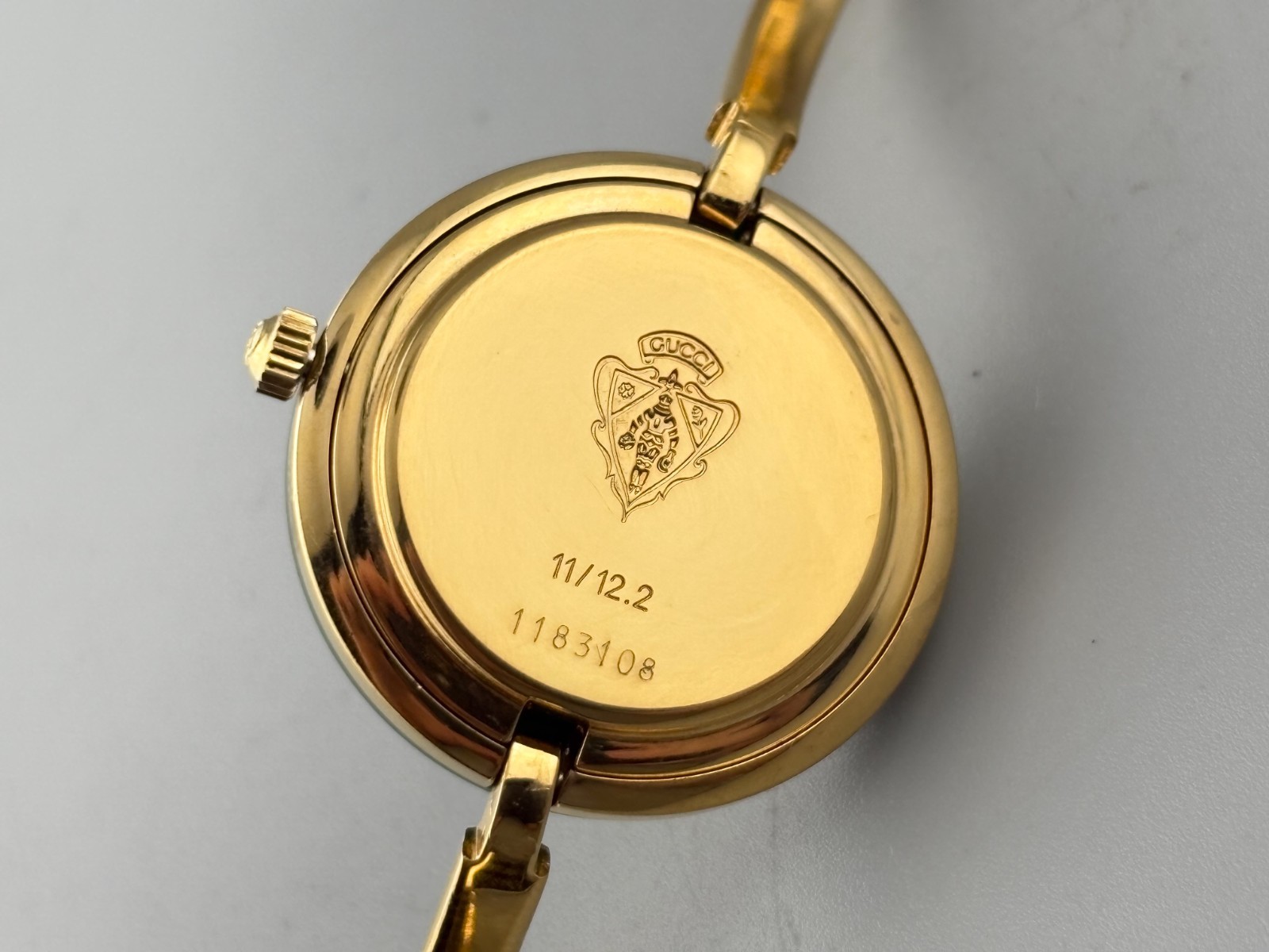 [Near Mint W/Box] Gucci Change Bezel 11/12 Women Watch Gold 12 Colors Auth