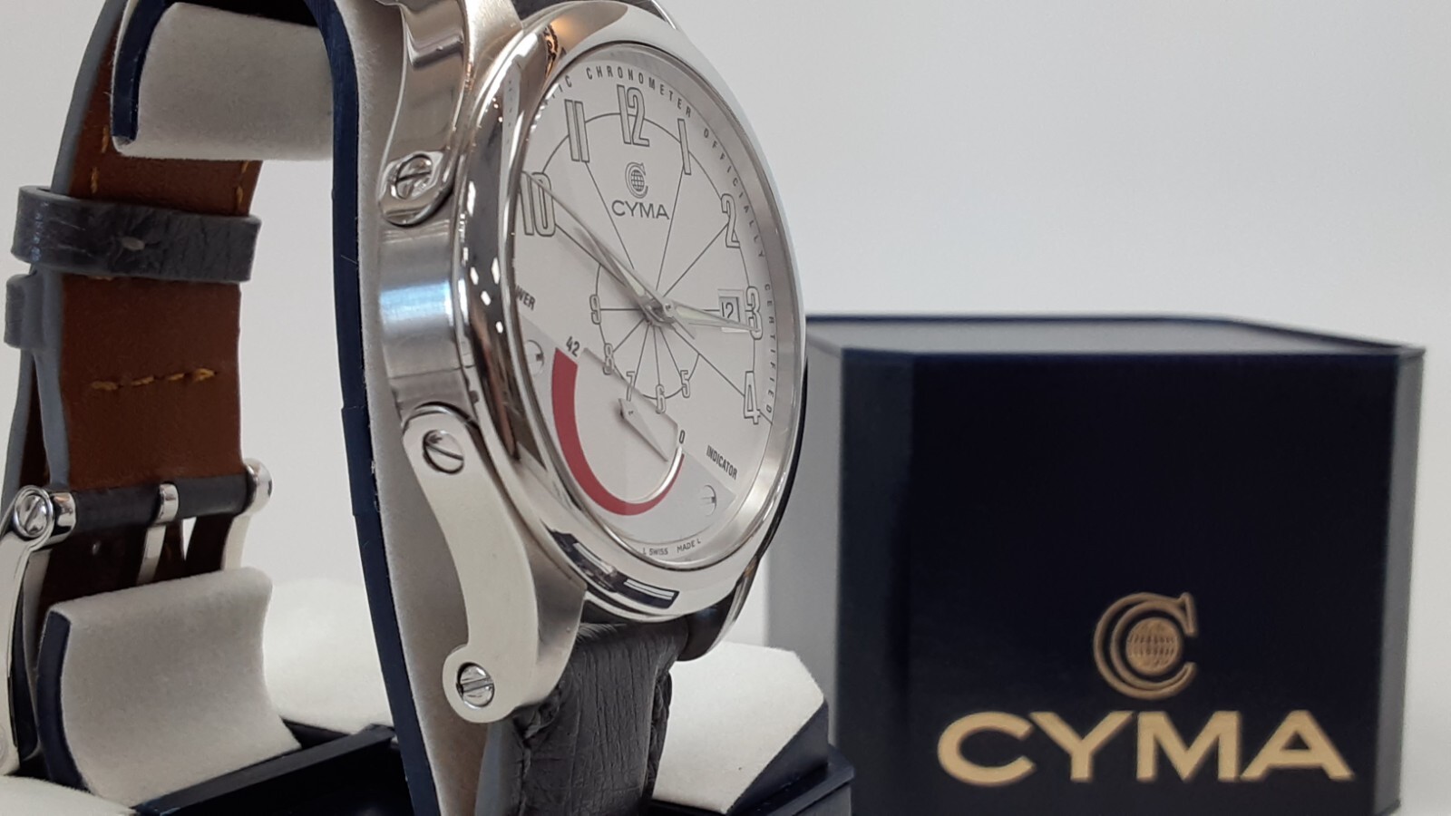 Men’s CYMA Power Reserve 40mm Imperium XL Steel Watch Limited to 200 Worldwide