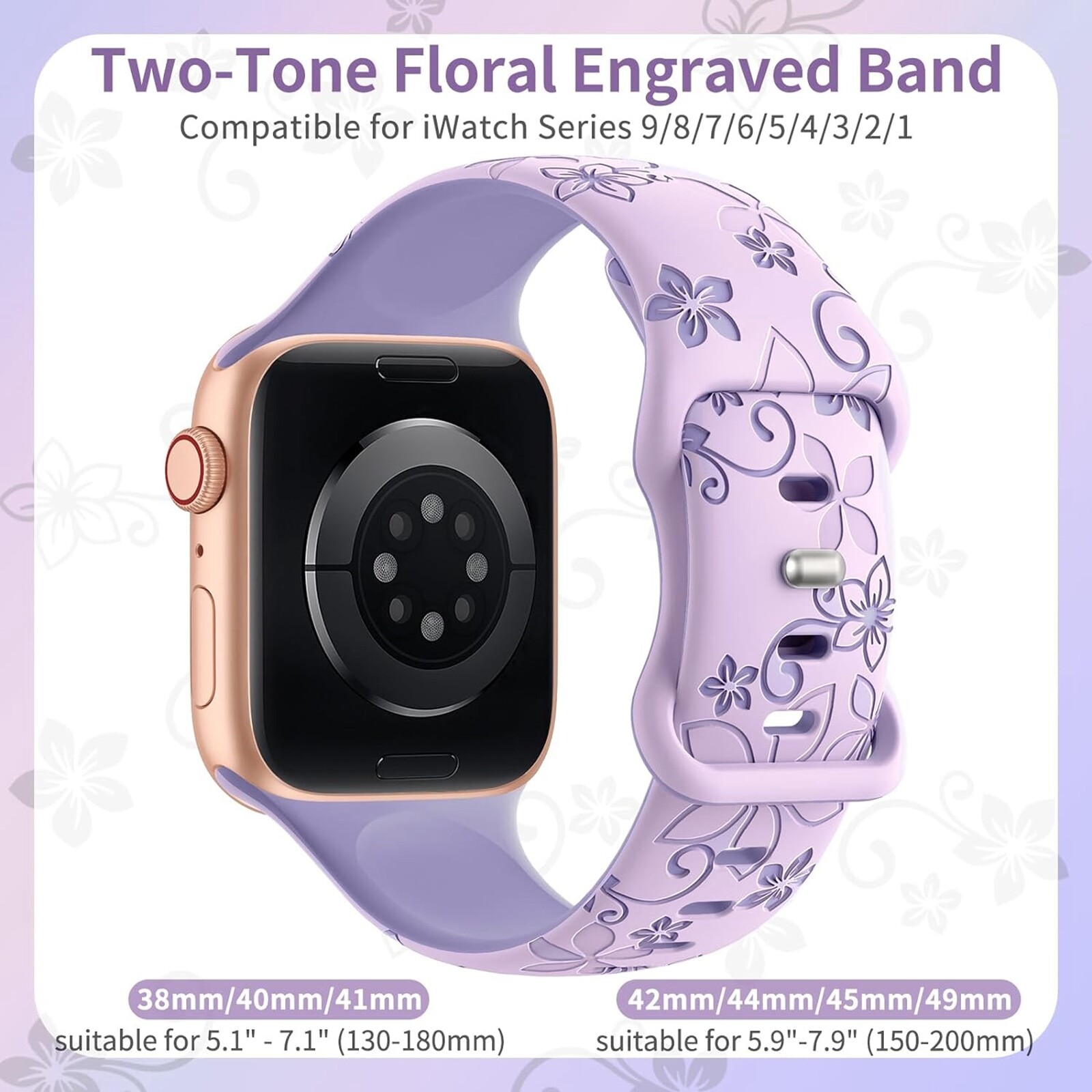 Silicone Band Strap for Apple Watch 9 8 7 6 5 4 SE iWatch 38/40/41/42/44/45/49mm