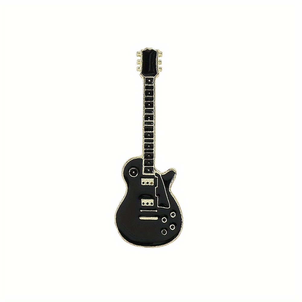 Musical Instrument Guitar Brooch Personality Trend Corsage Couple Pin Female