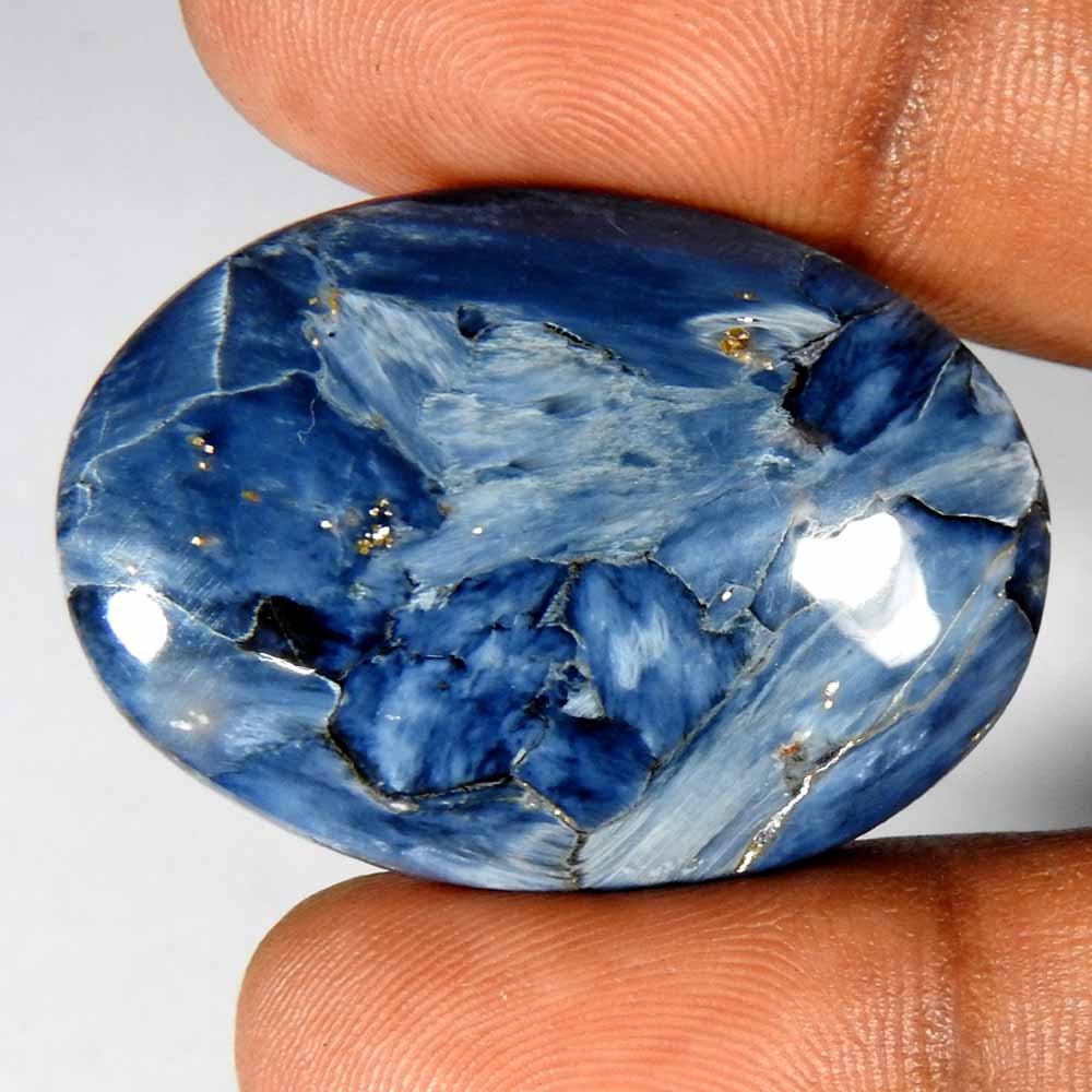 38.90Cts100%Natural Golden Pietersite Oval Cabochon(37x26x6)LooseGemstone