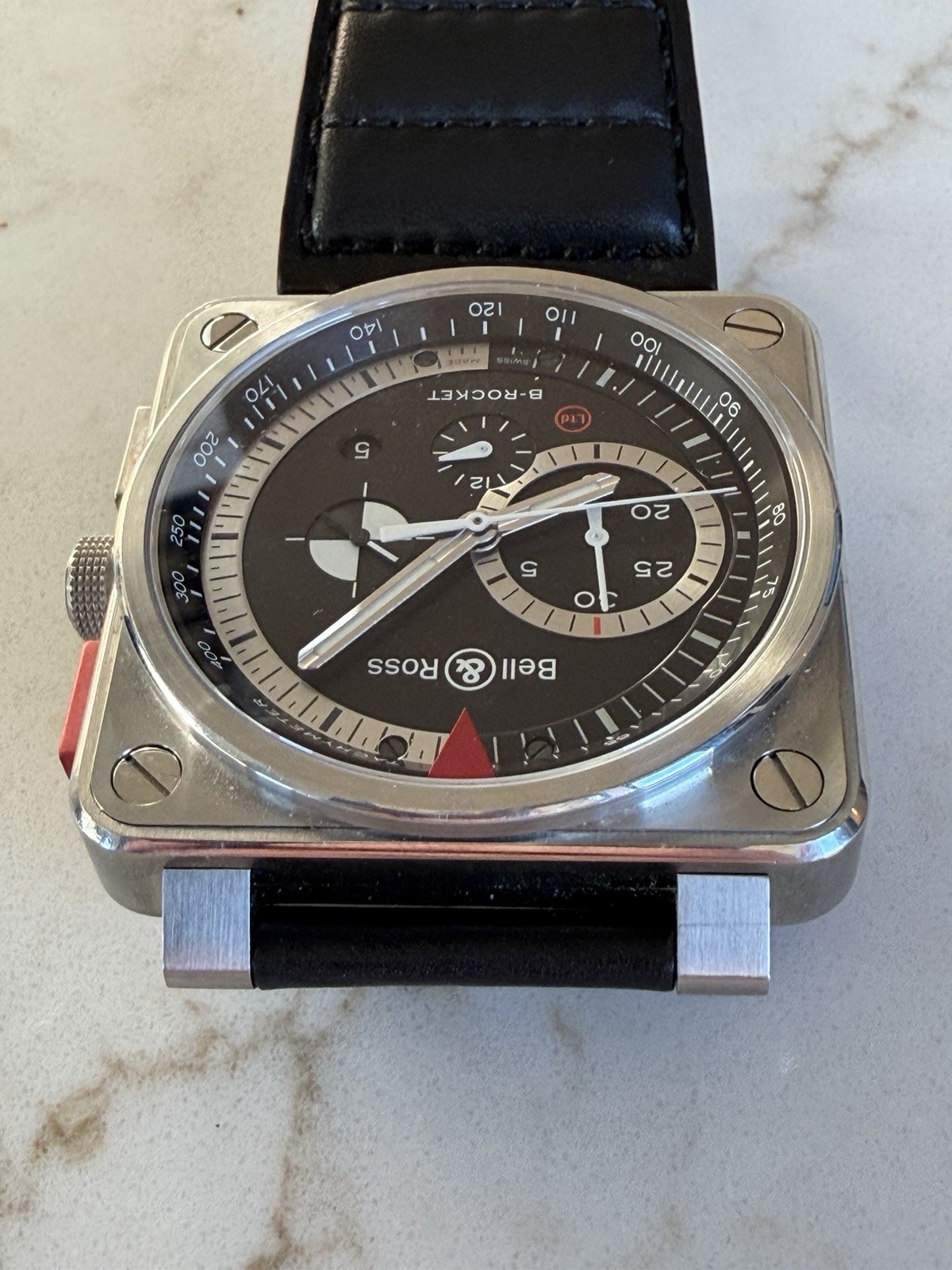 Bell & Ross BR01-94 B-Rocket Auto Chronograph 46mm Square, Box Papers Limited Ed