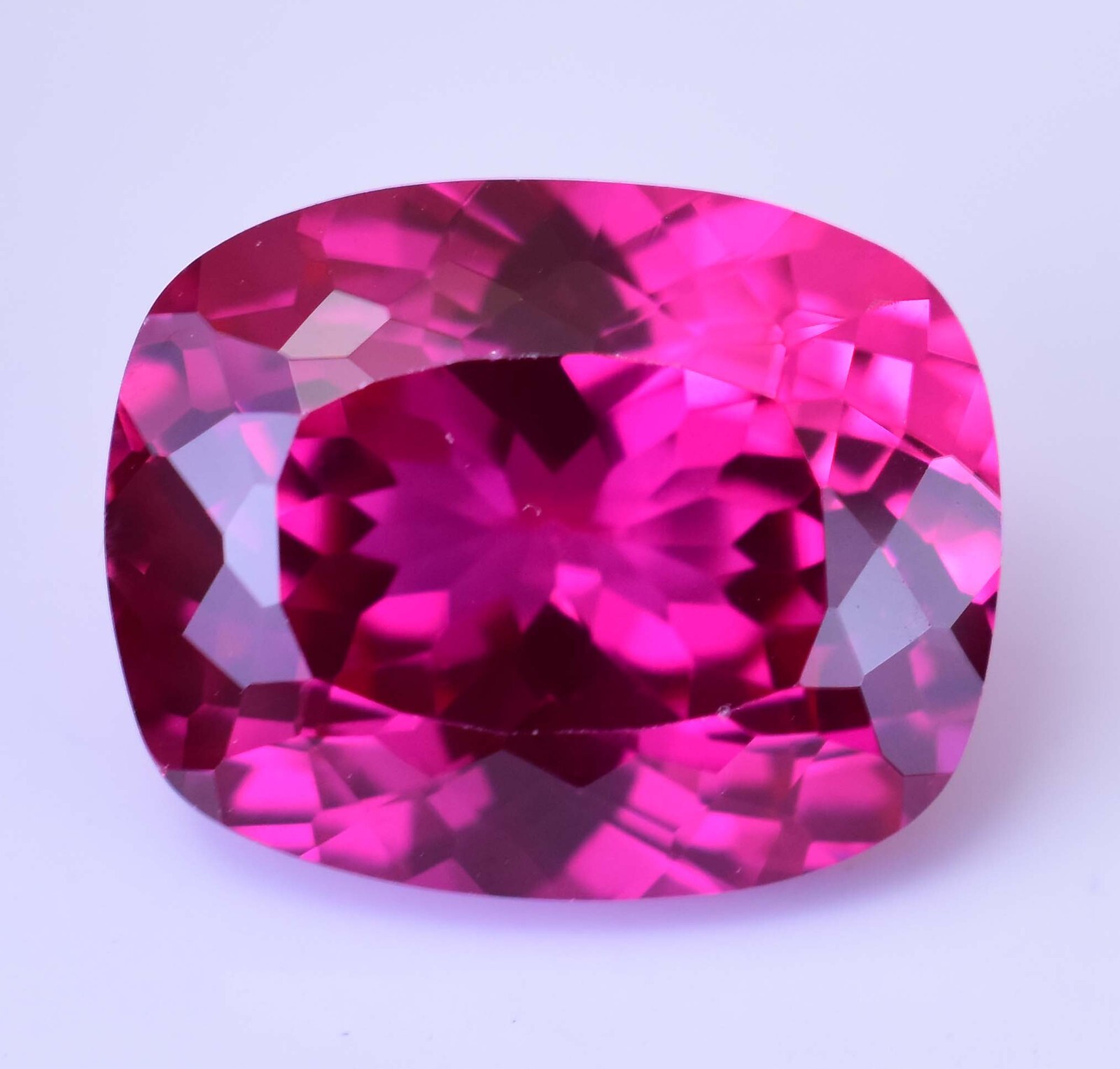 18.80 Ct Natural Mogok Rose Red Ruby Cushion Stunning CERTIFIED Loose Gemstone