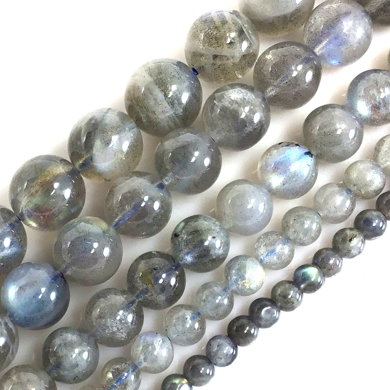 Genuine Natural Labradorite Round Loose Bead Blue Light 5″ 4 6 8mm 10 12mm