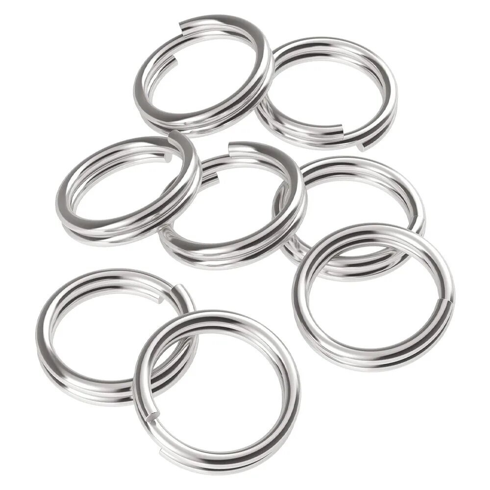 Open Jump Rings Double Loops Split Rings Connectors For Jewelry Making key chain