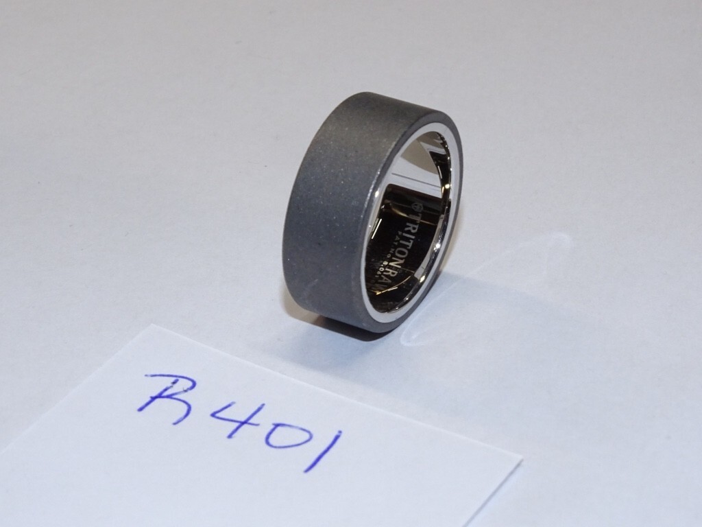 Triton Tungsten Carbide Wedding Ring 9mm Size 10 Brushed Dark Grey #R401