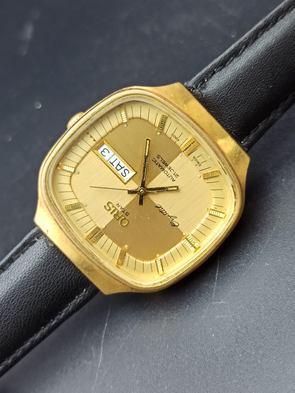 Iconic ORIS STAR Crystal 21 Jewels Automatic ETA-2879 Swiss High GP Men Watch