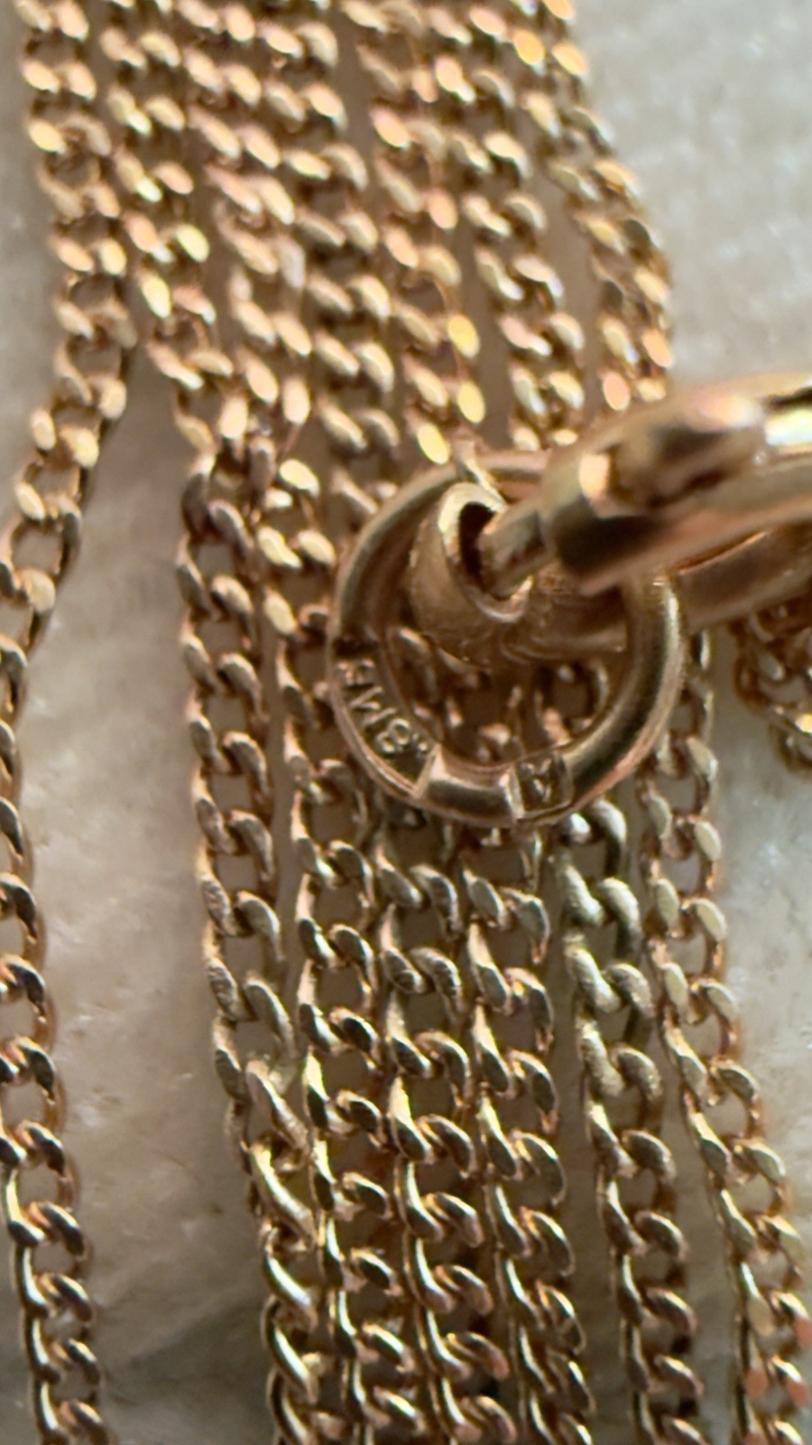 14k 583 Vintage Rose Gold Chain USSR Era – 25″ Including 3.25″ Extension- #2096