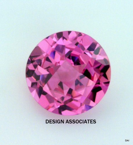 LAB CREATED PINK SAPPHIRE 2.5 MM ROUND CUT AAA 10 PC SET