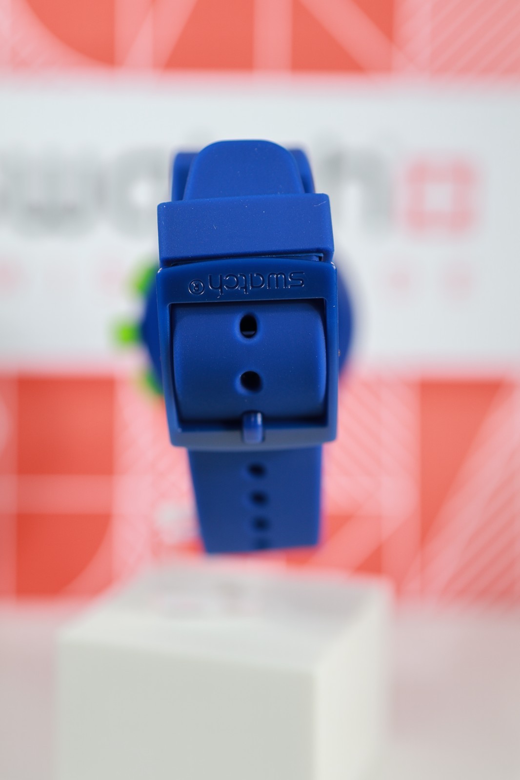 New Rare Limited Swiss Swatch ChronoGraph Watch 42MM SUSN400 Blue C Green