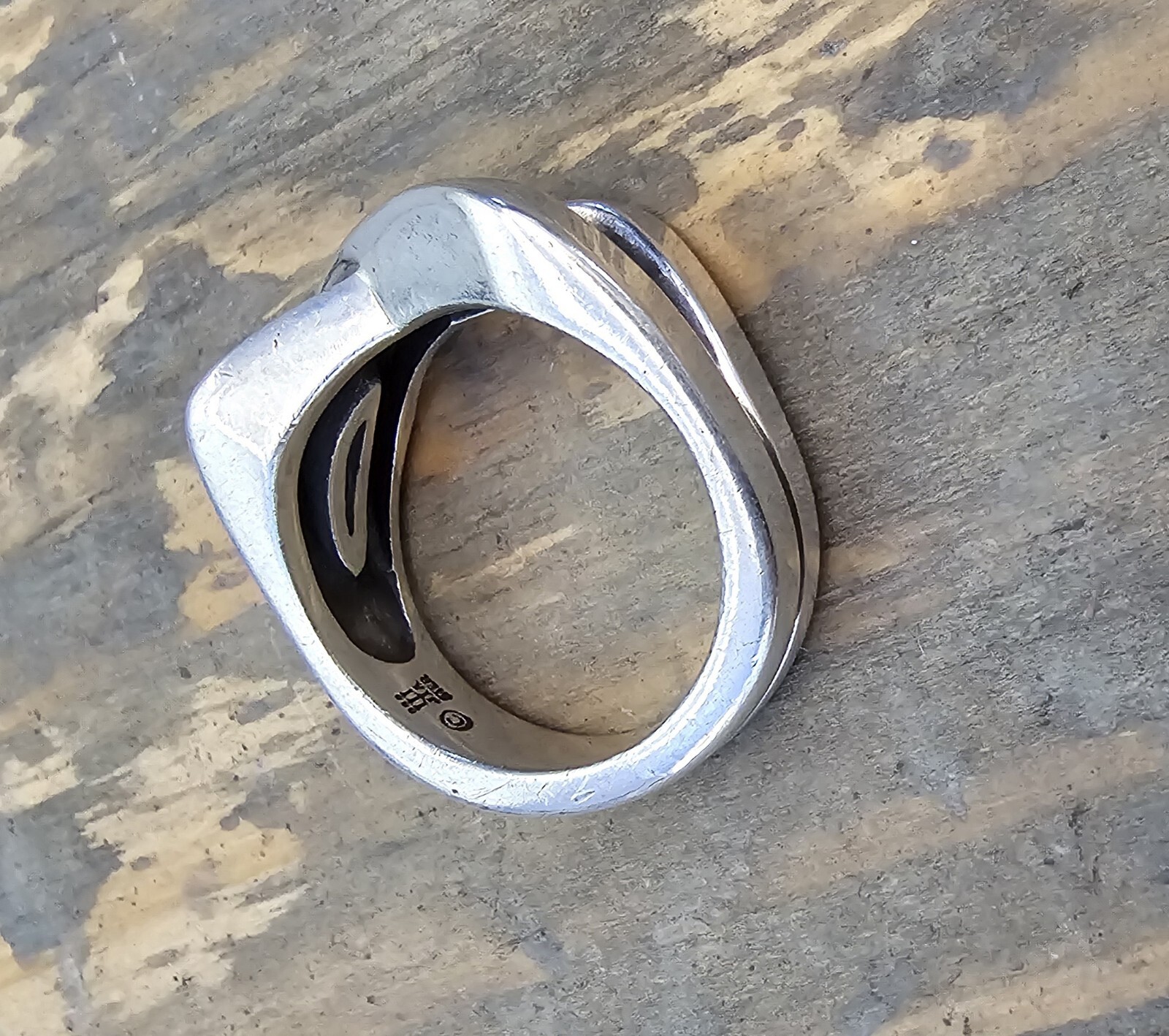Retired James Avery X Cross Over Ring Size 9.5 Solid Piece! 12.03 Grams!