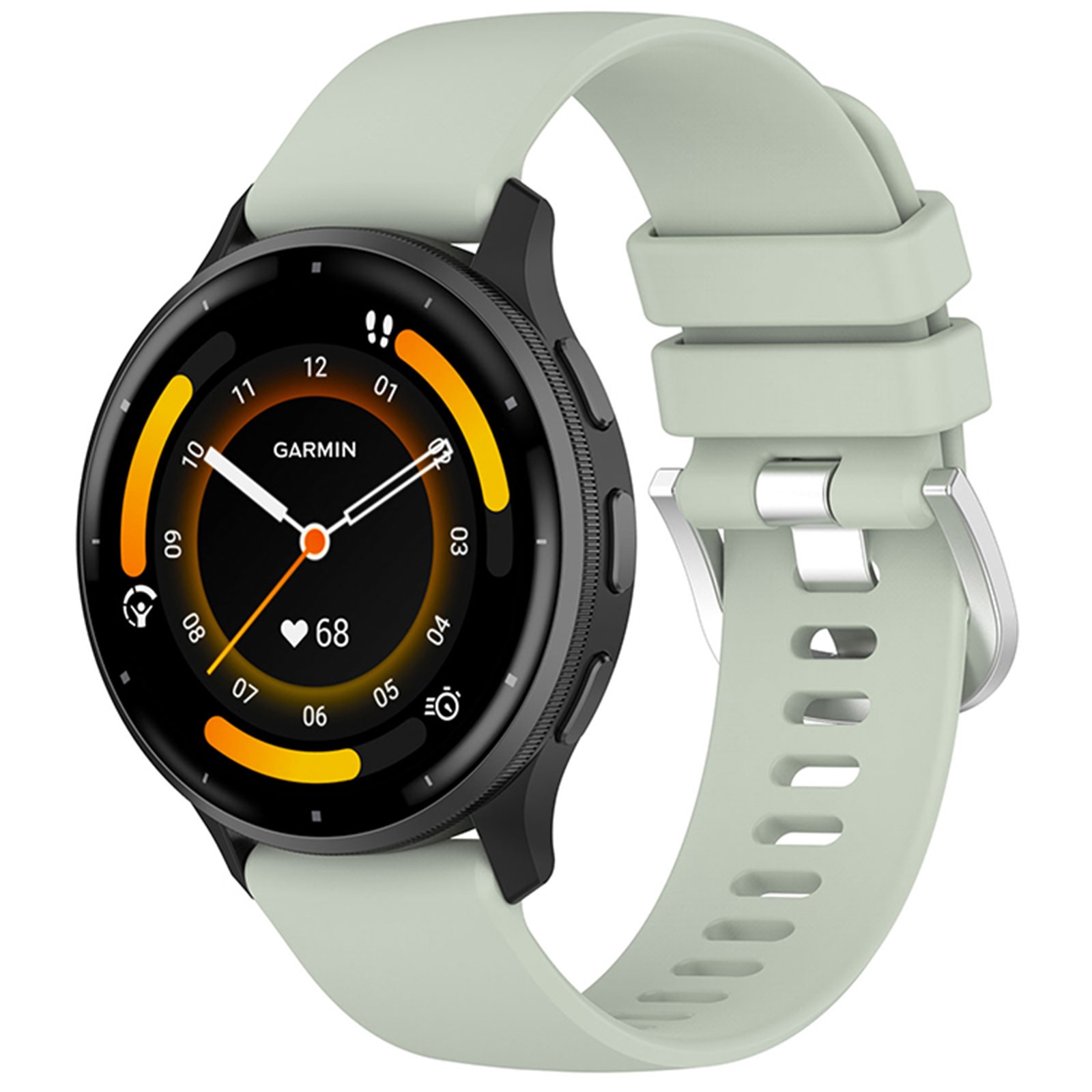 For Garmin Venu 3S/2S/Forerunner 255S/265 Music Strap Soft Silicone Watch Band