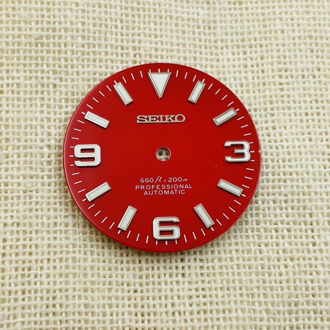 28.5mm Watch Dial Green Luminous For Seiko NH35 NH36 Movement Explorer Dials