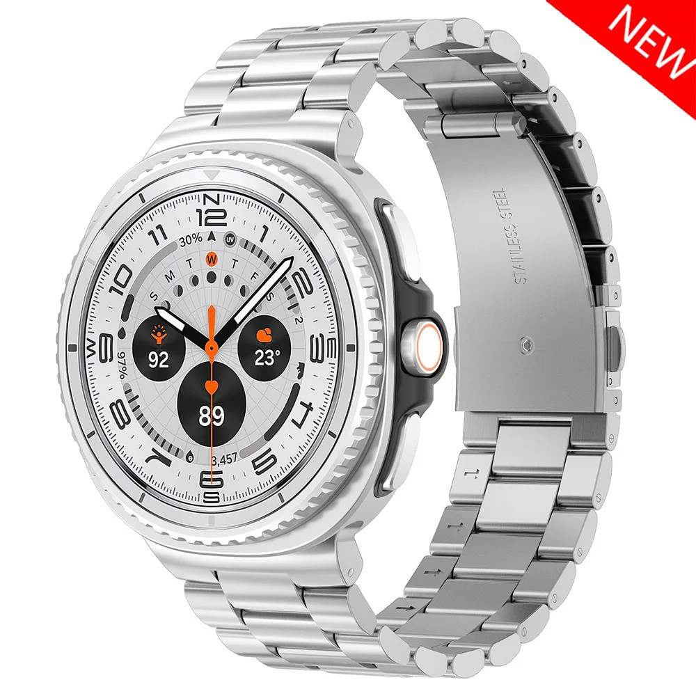 Stainless Steel Metal Watch Band For Samsung Galaxy Watch 8 40/44 Classic Luxury