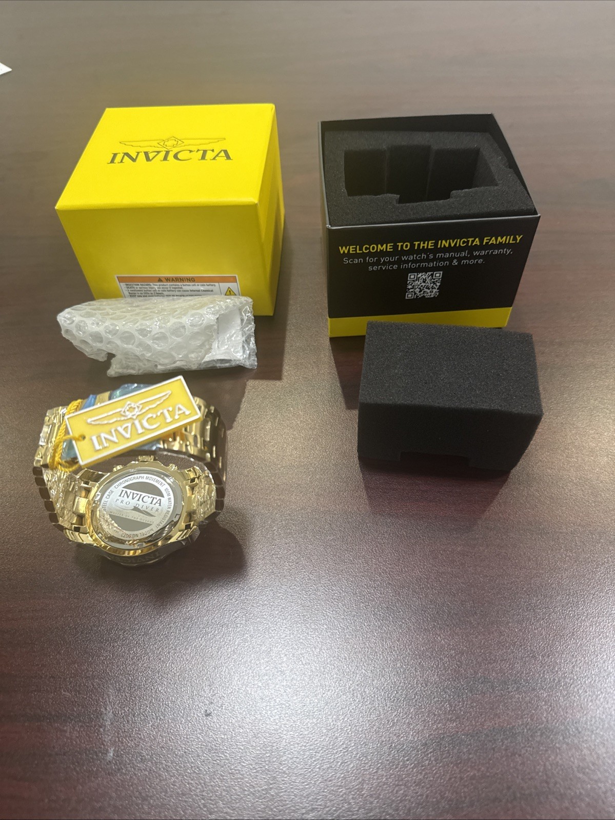 🔥 Invicta Pro Diver 0073 48mm Gold Automatic Watch Excellent Condition🔥🔥🔥