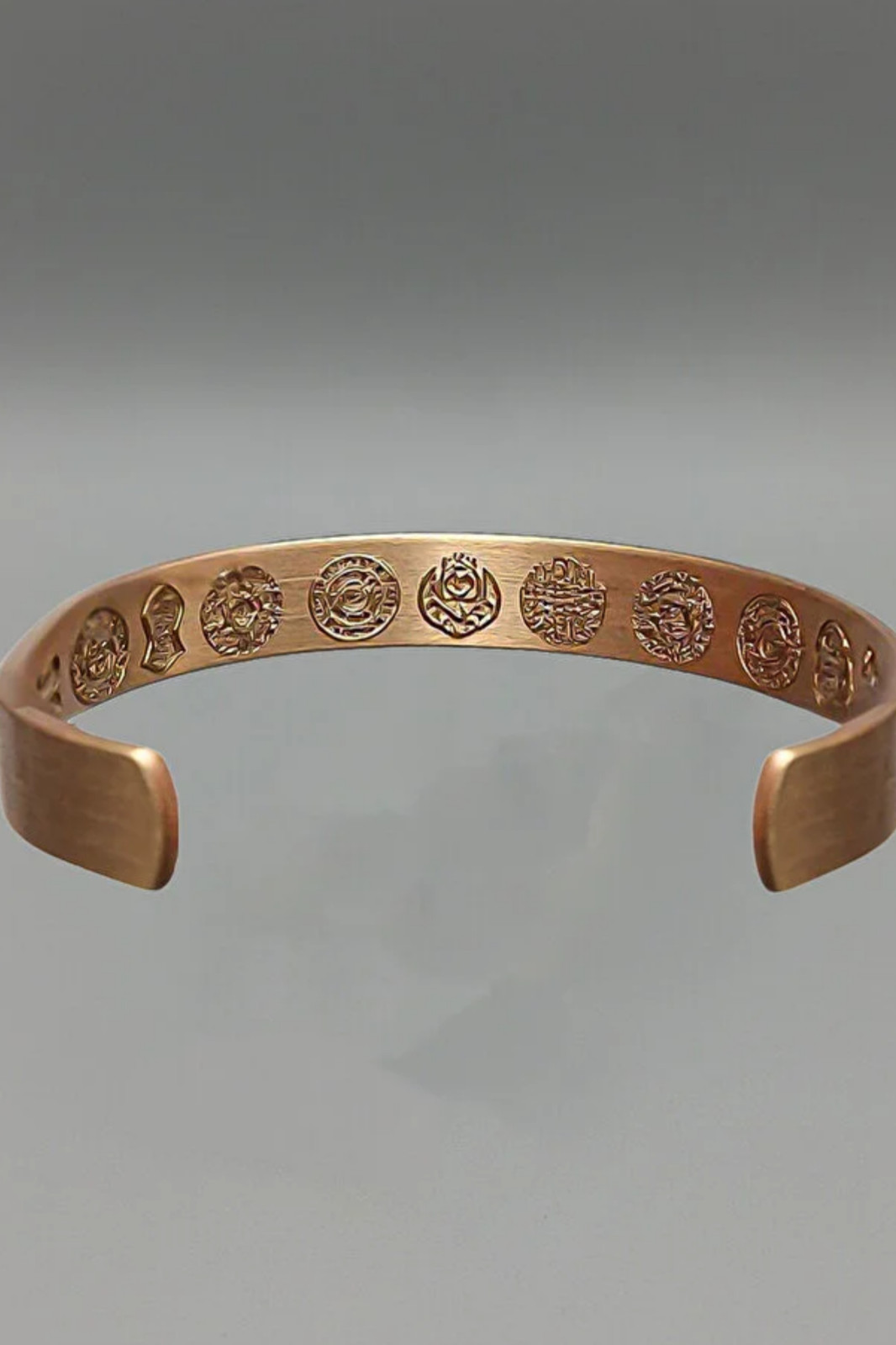 100% Pure Copper Bracelet for Men & Women with Sacred Inscriptions – Ayat al-Kur