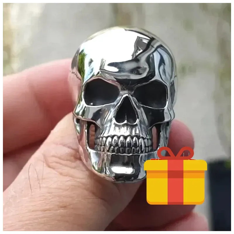 Men’s Women’s Skull Ring Goth Gothic Biker Punk 6 7 8 9 10 11 12 13