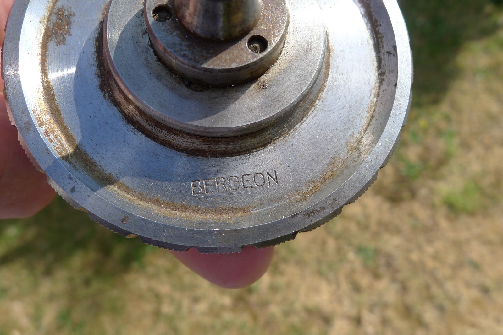 BERGEON 50 Lathe 6 JAW Watchmakers Universal Bezel Scroll Chuck 1766 8mm Collet