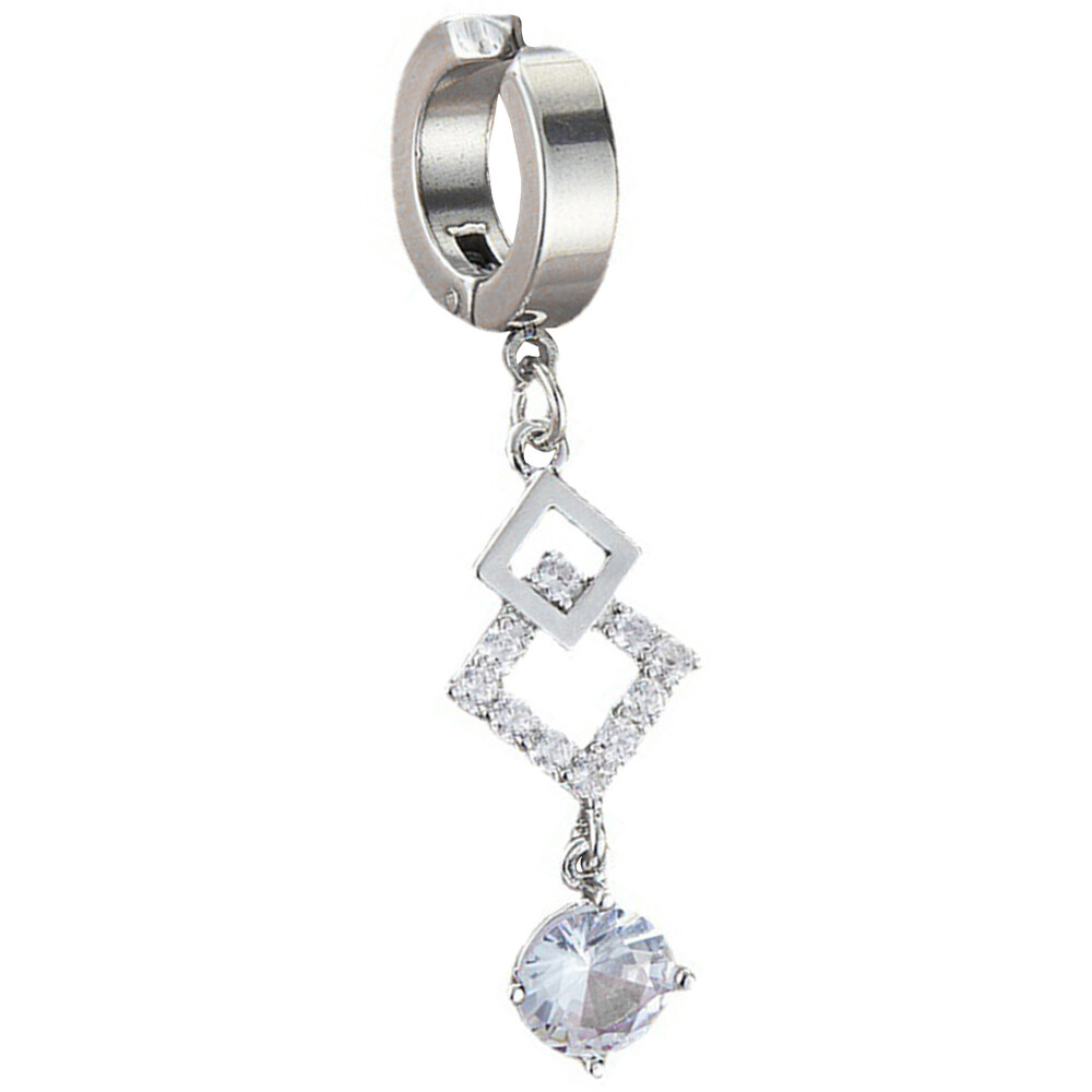 Belly Button Rings Clip On Dangle Zircon Belly Ring Pendant Women Body Jewelry
