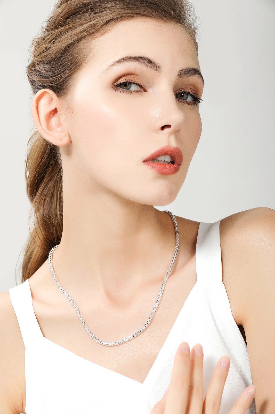 Cadena de Plata 925 para Hombre Mujer PUEDES Lucir Elegante y Atractiva