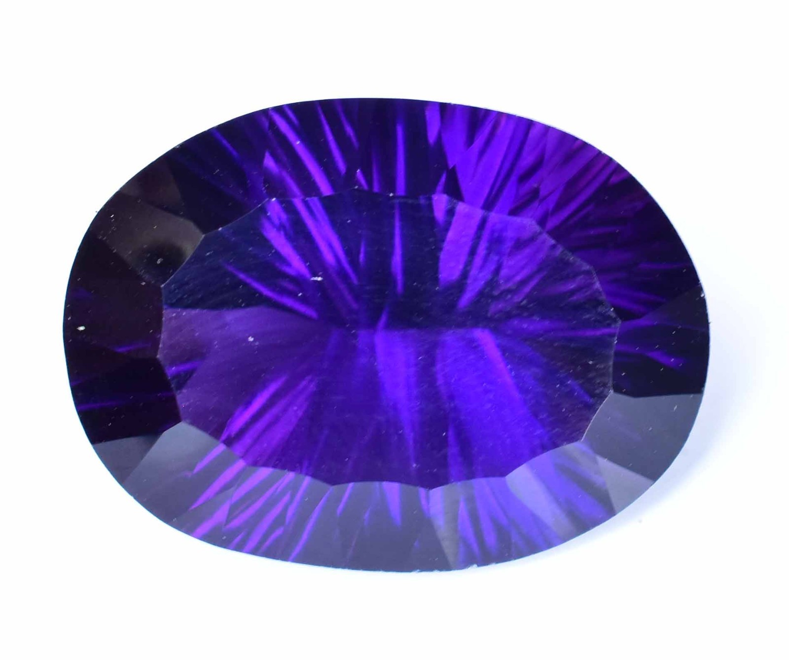 Untreated Natural Purple African Amethyst 41.95 CT Certified Oval Loose Gemstone
