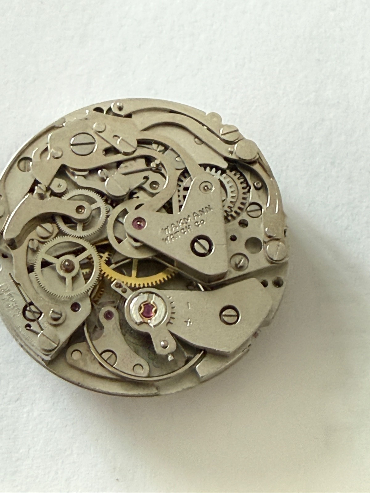 Vintage Wakmann Valjoux 7736 Manual Chronograph movement working perfect