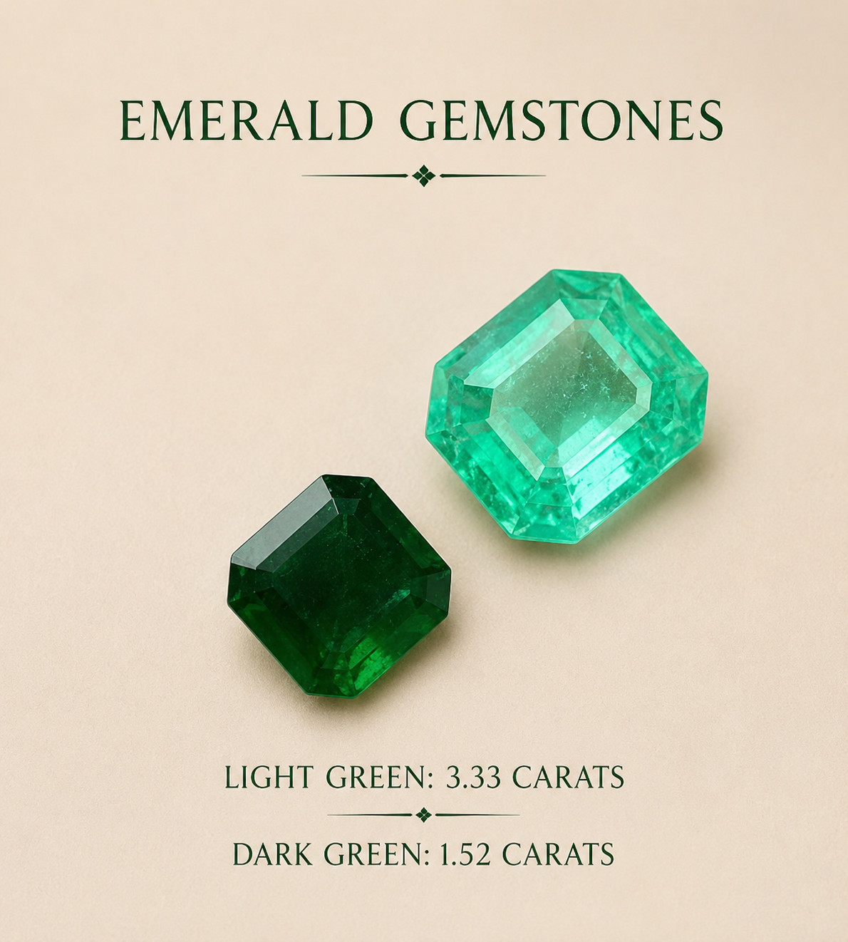 4.82 Ct Natural Swat Green Emerald Gemstones for Jewelry |Emerald Cut Loose Gems