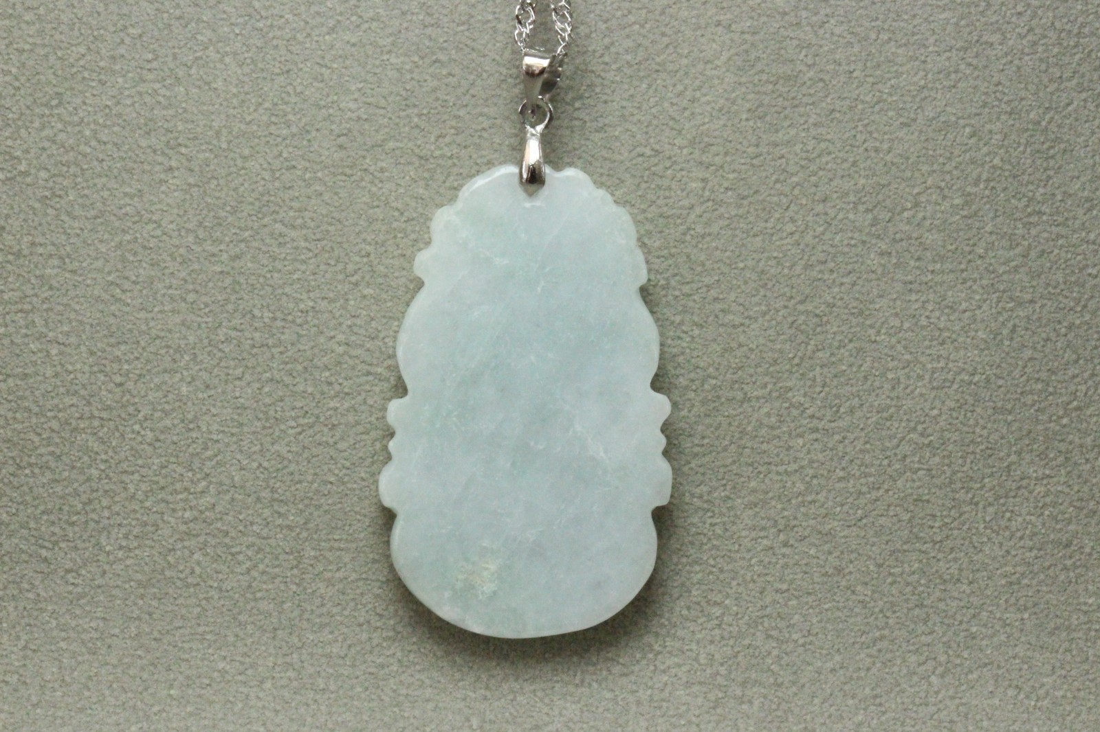 Natural White green A Jadeite jade Hand-Carved Horse (Chinese Zodiac) Pendant