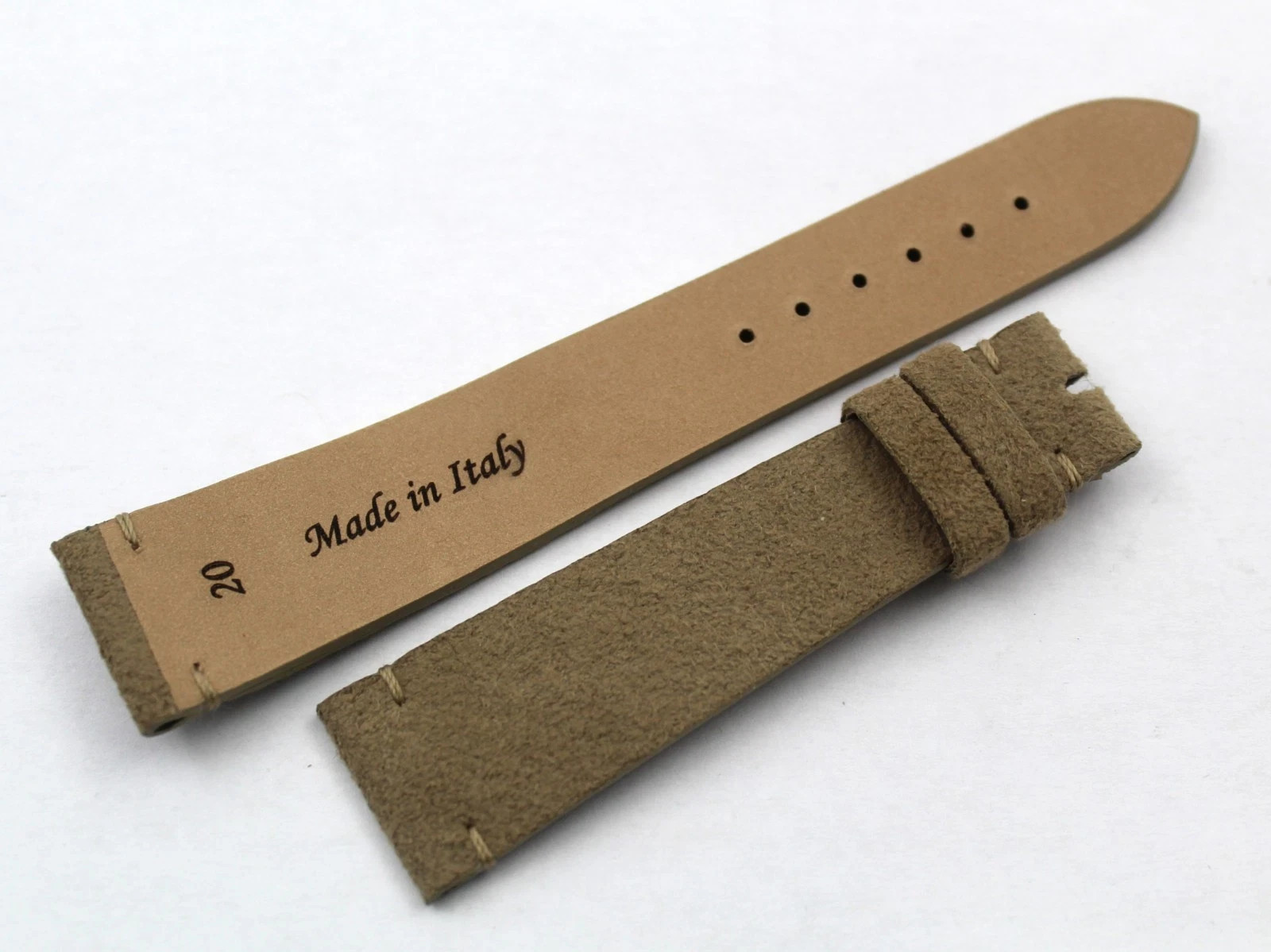 Watch Band Leather Suede Beige Various Sizes Accessories Top Quality New