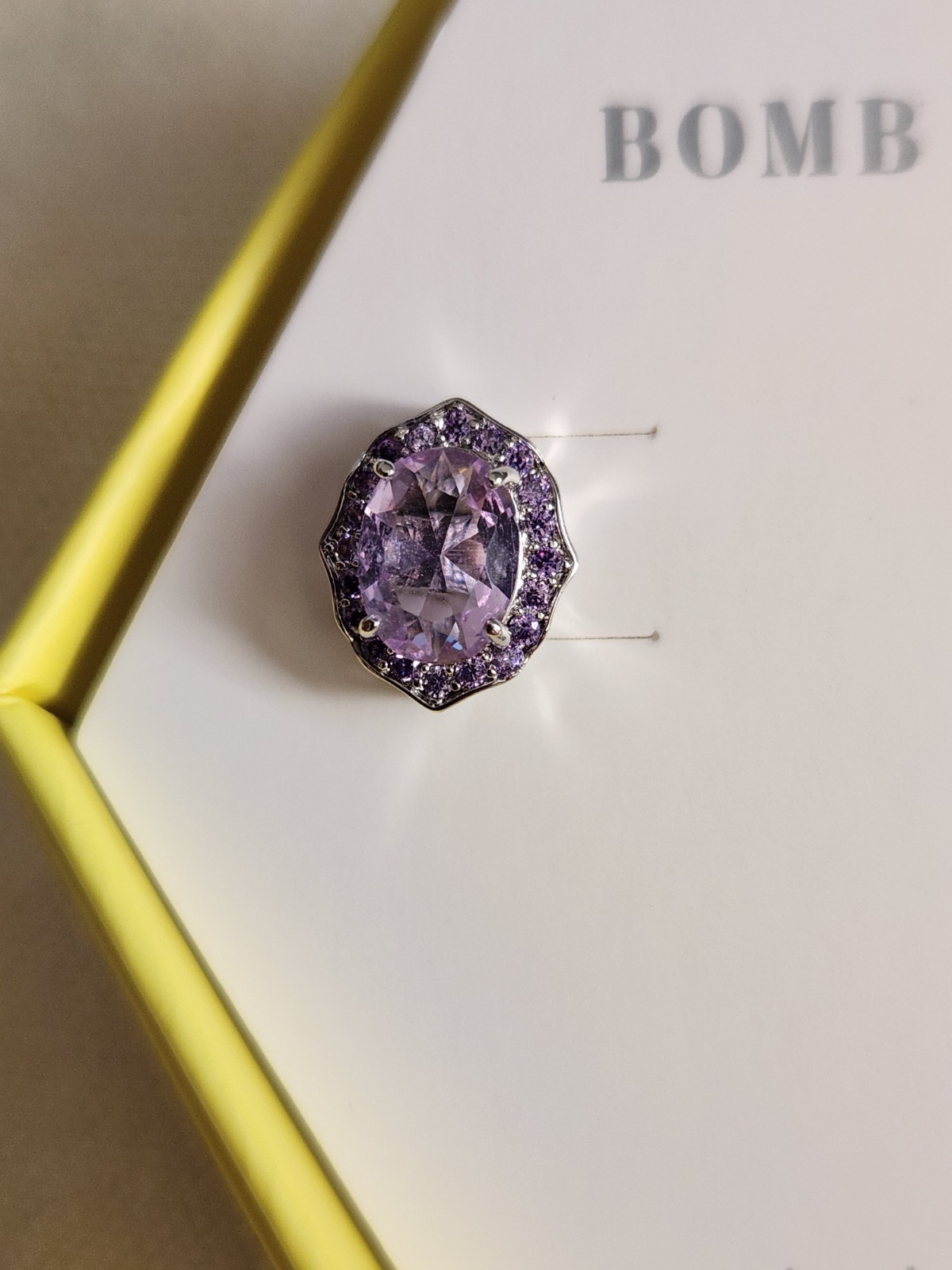 Ring Bomb Party Beyond Bliss Lab Created Amethyst Earrings