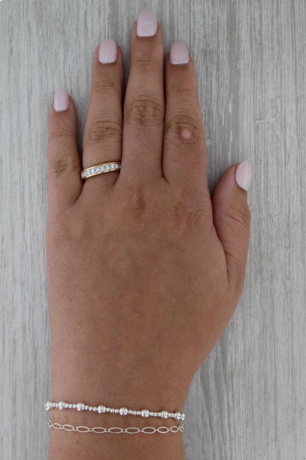0.82ctw Diamond Wedding Band 14k Gold Stackable Anniversary Band Stackable