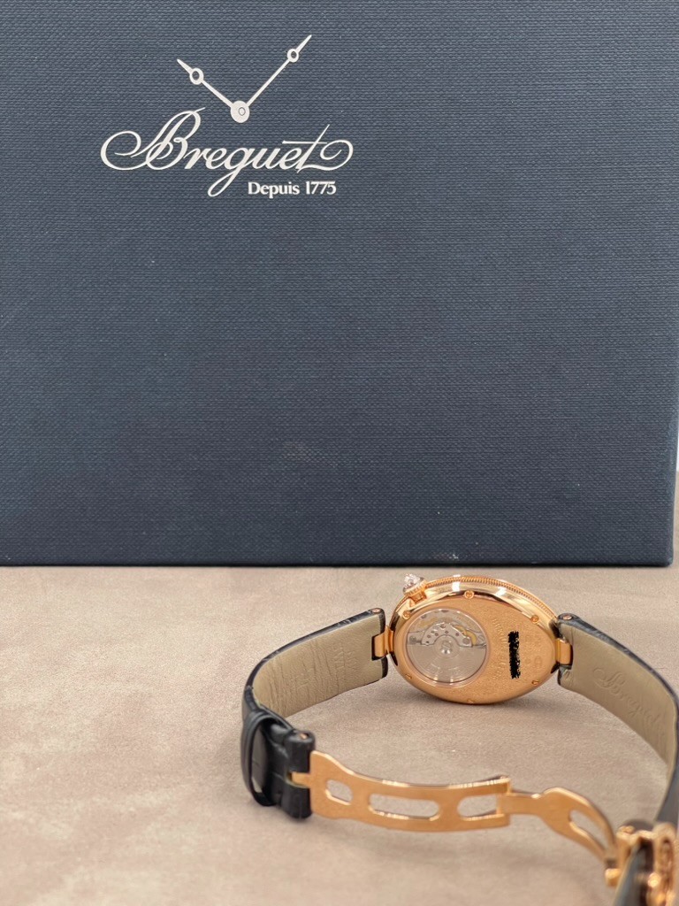 Breguet Reine de Naples 33×24.95mm 18K Rose Gold & Diamonds Lady’s Watch, 8928BR