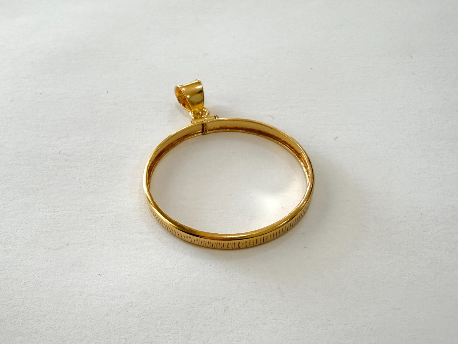 Authentic 14k Gold Filled Screw Top Bezel with Coin Edge 6 Sizes