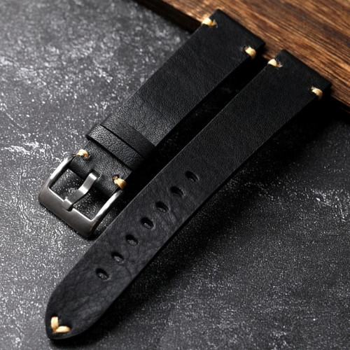 Handmade Vintage Genuine Leather Retro Style Watch Strap Band 18 19 20 21 22 MM