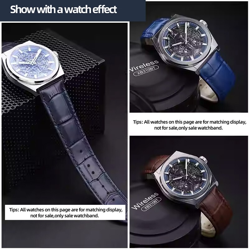 For Zenith Defy Series 49.9000.670 95.9000.670 Genuine Leather Wacthband 22 23mm