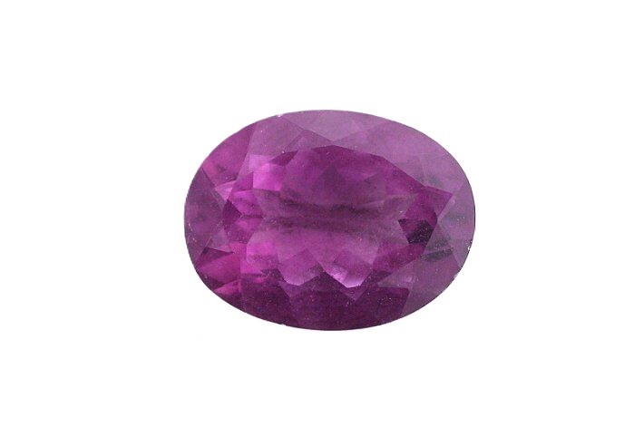 One 16.3mm x 12.4mm Oval Red Purple Color Fluorite Gem Gemstone EBS8234/6626