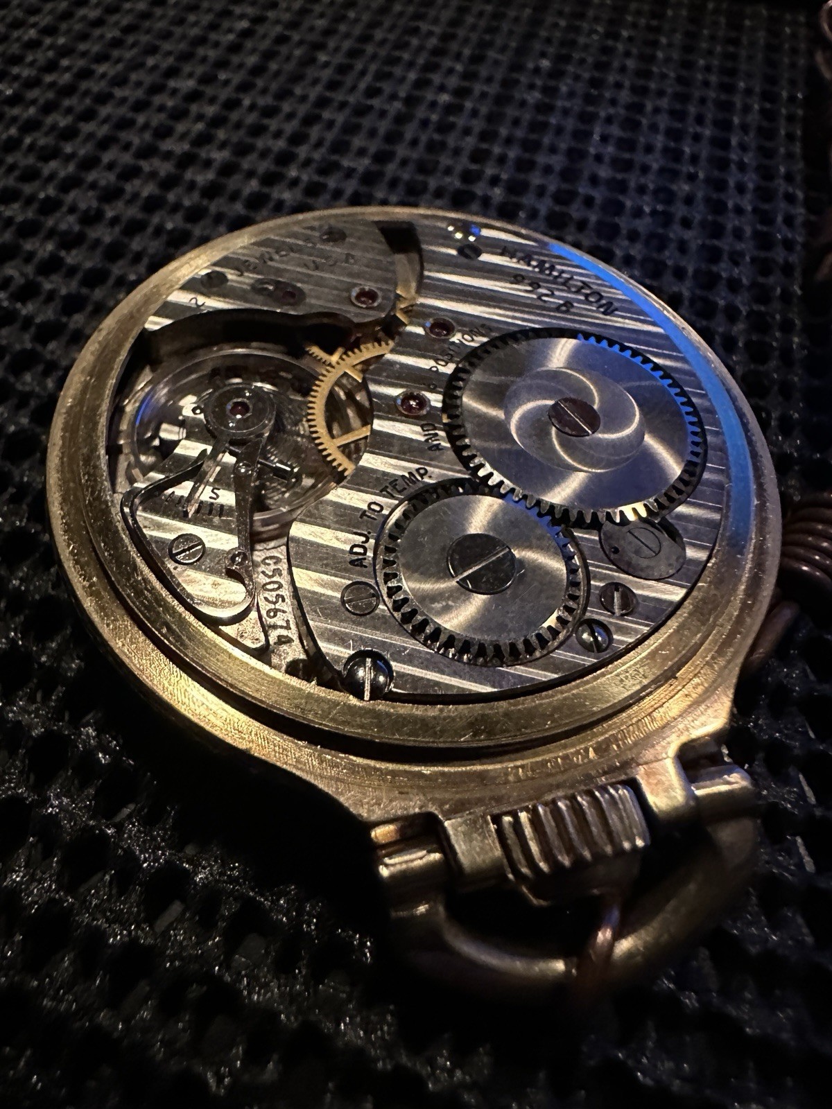 ANTIQUE 16S HAMILTON RAILWAY 992B POCKET WATCH – 21 JEWELS – 6 POSITION WORKING