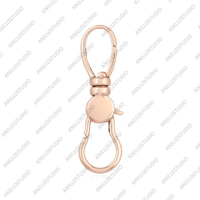 14k Solid Yellow Gold Lobster Clasp Lock Connector For Pendant,Necklace,Bracelet