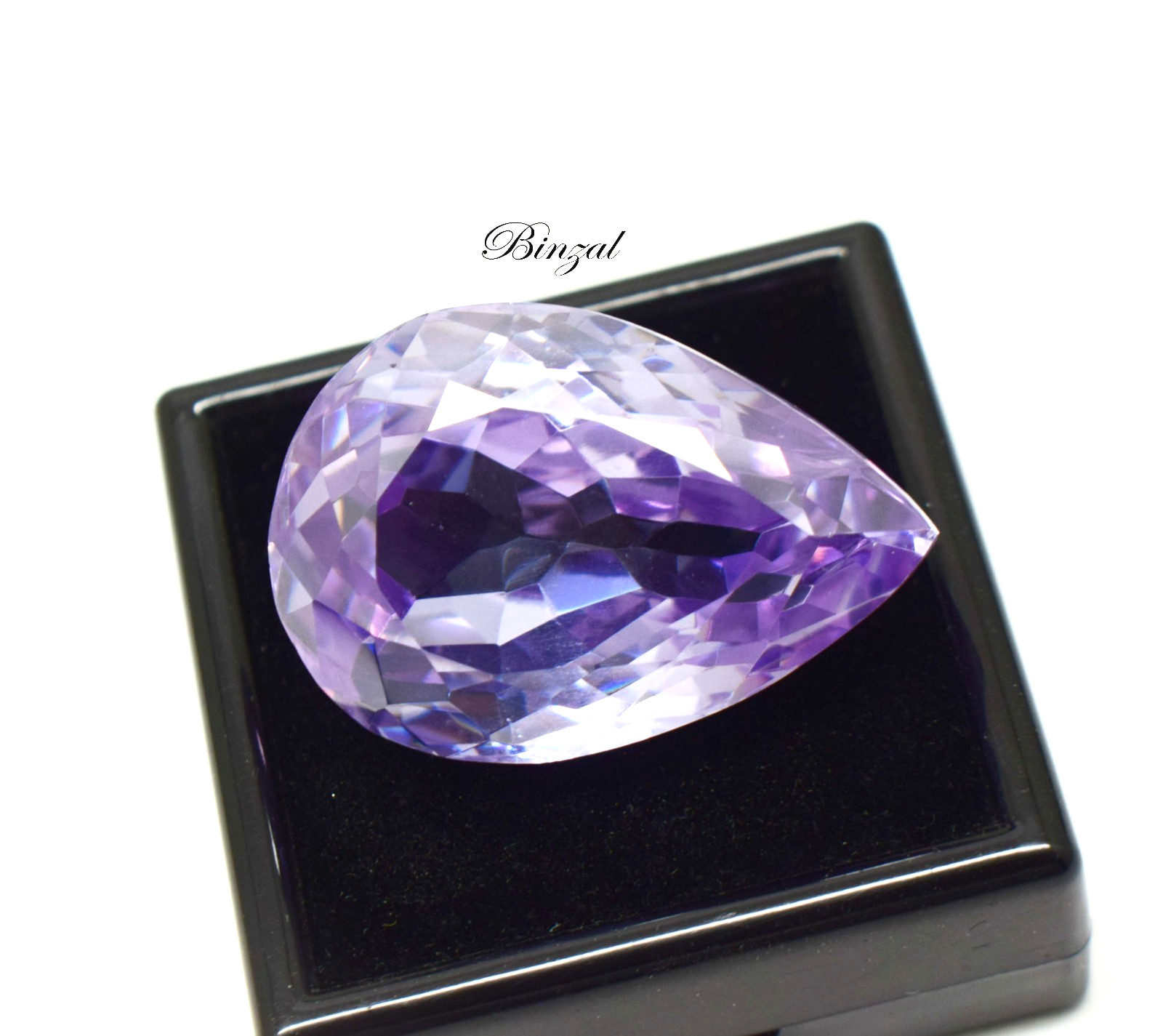 124Ct Color Change Alexandrite Pear Cut 32x22x13mm Purple to Blue Loose Gemstone