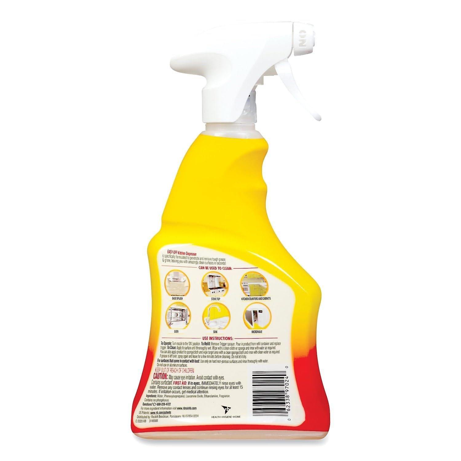 Easy Off Specialty Kitchen Degreaser Cleaner, 16 Fl Oz (Pack of 1), Clear