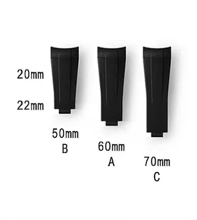 22mm Curved FKM Rubber Strap for Tudor Black Bay 79230 79360 79830 T-fit clasp