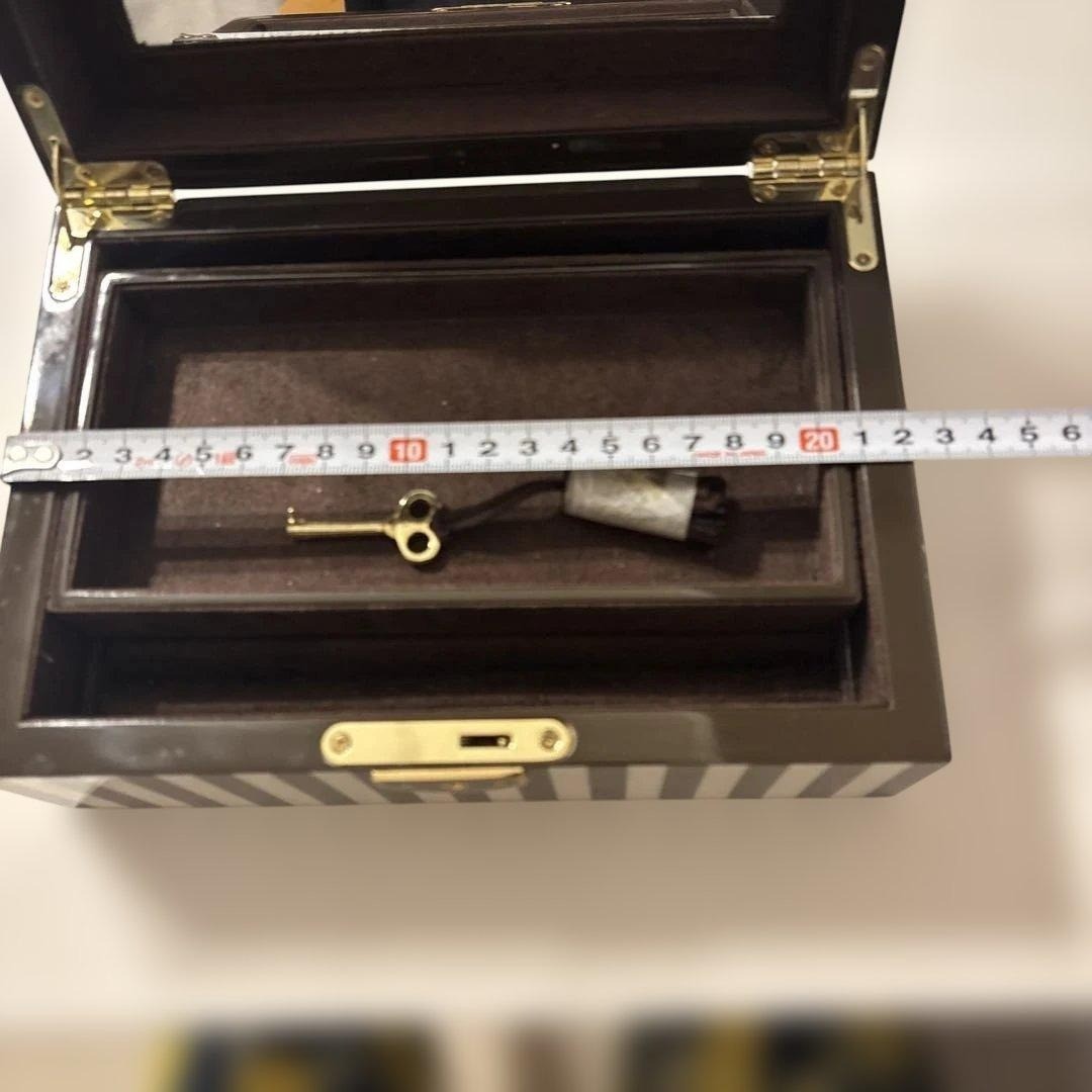 Rare Henri Bendel New York Jewelry Box Case Vintage stripe