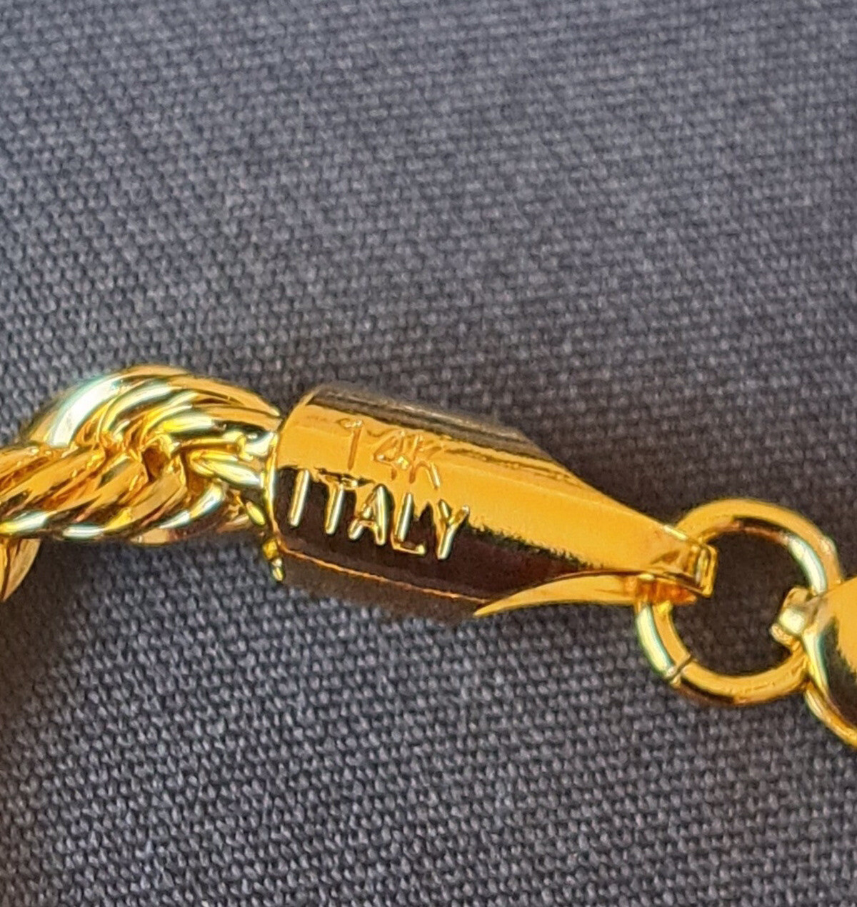 9.5” 14K GOLD PLATED BRACELET OR ANKLET MADE IN ITALY L2