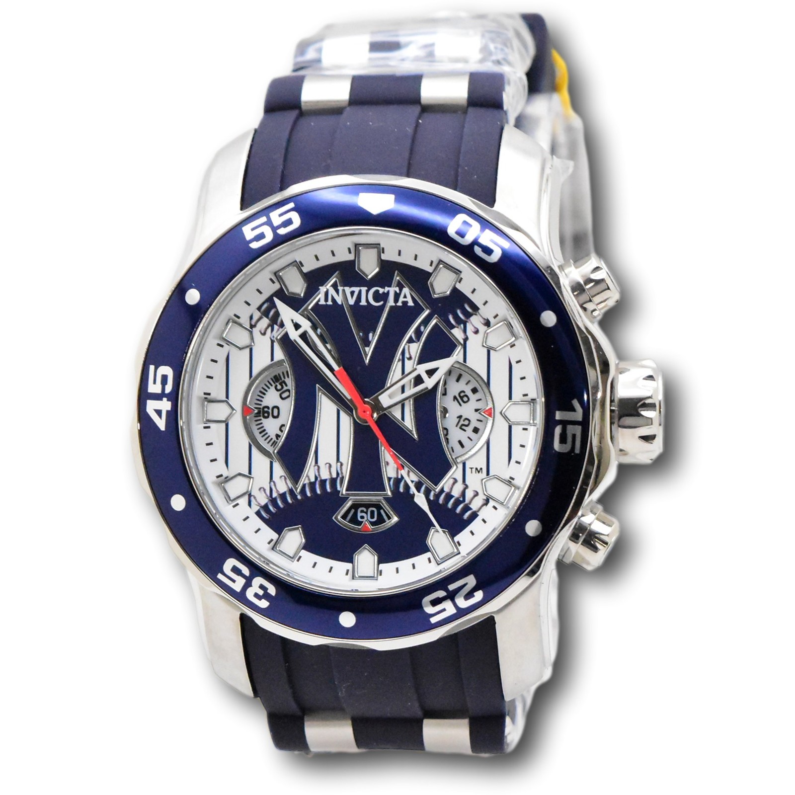 Invicta MLB New York Yankees Men’s 48mm Limited Blue Chrono Watch 42846