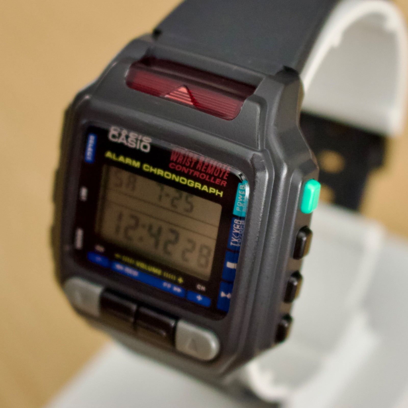 NOS Casio CMD-30B 1994 TV Remote Control Digital Wrist Watch 1173 Korea