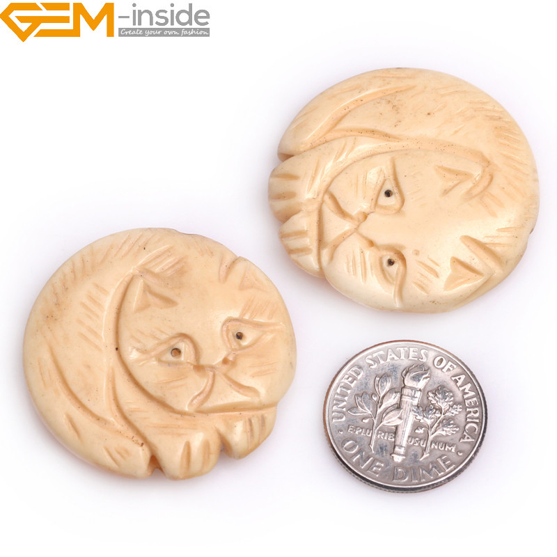 Wholesale New Assorted Animal Carved Bovine Boving Bond Beads Jewelry Making