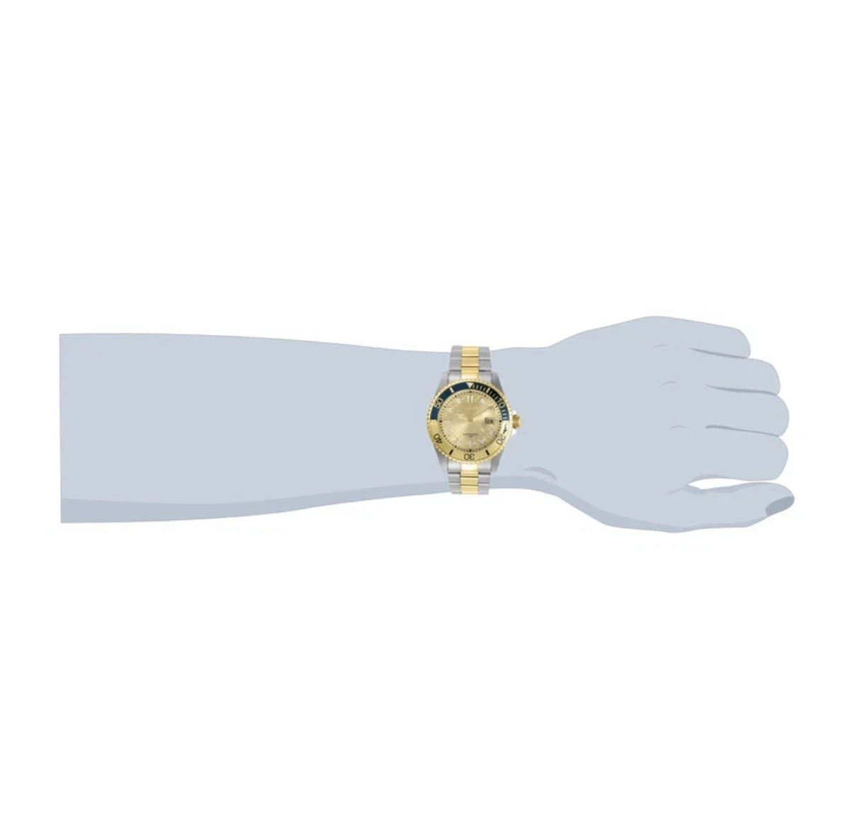 30948 – Invicta Pro Diver Currentwave Men’s Watch – 43mm, Steel, Gold (30948)