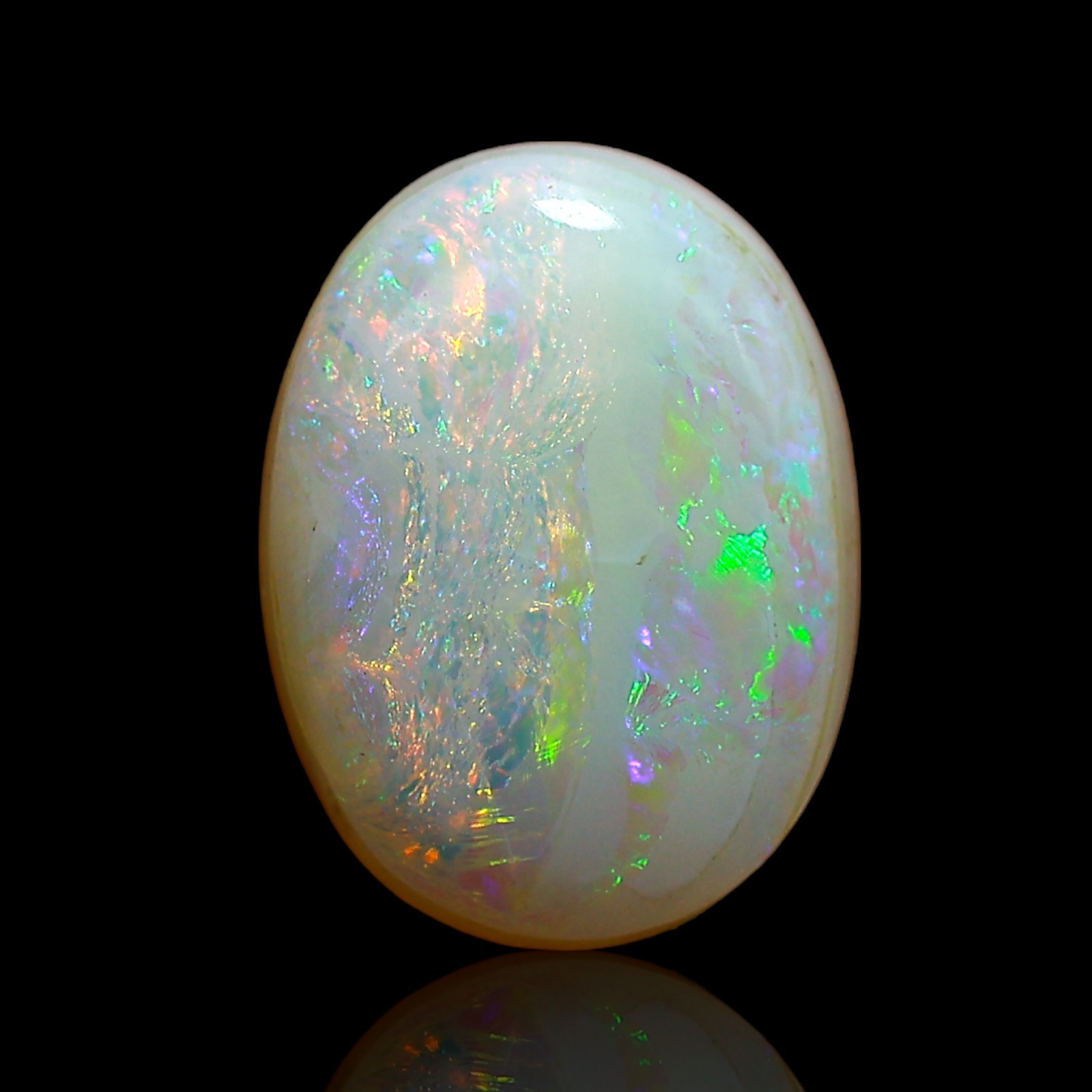 6.45 Cts Lab-Created Doublet Opal Oval Cabochon Earrings Supply 14x10x6 mm