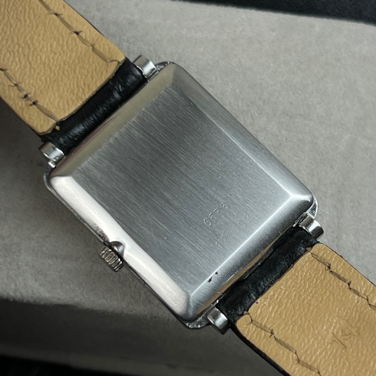 Vintage Christian Dior Rectangular Grey Dial Circa 1970 s’ Manual Winding